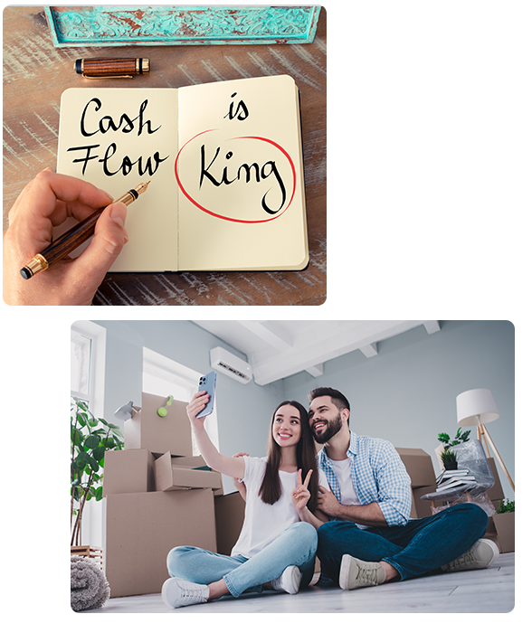 Family prepping meal in the kitchen